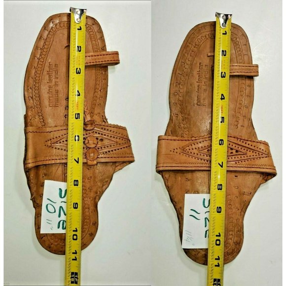 BRAND NEW WATER BUFFALO LEATHER RETRO 1960'S - 1970'S STYLE SANDALS HANDMADE - Picture 6 of 7